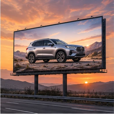 /highwaybillboard 예시 이미지 — 탁 트인 도로변에 선 대형 옥외 광고판