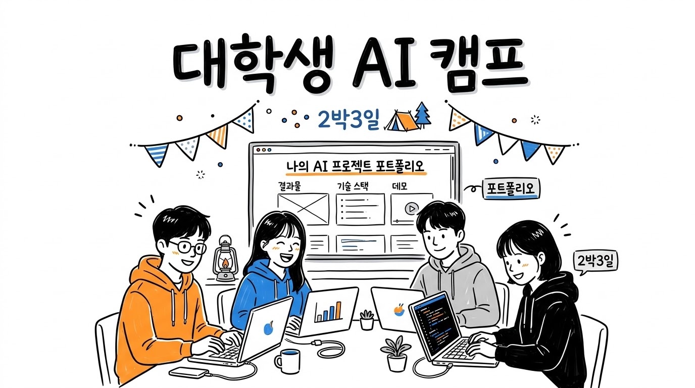 대학생 AI 캠프 2박 3일, 바이브코딩으로 포트폴리오 사이트 만들기 (40명 운영 후기)