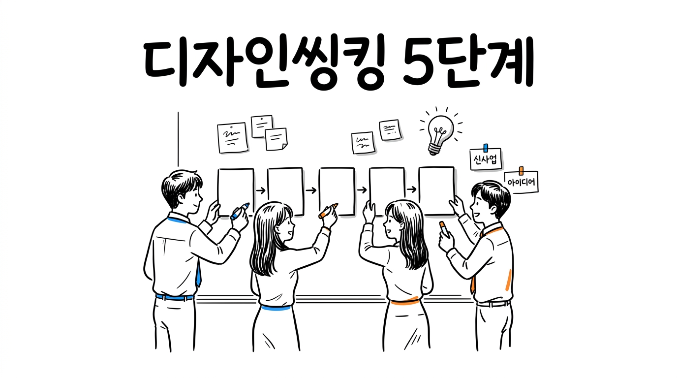 디자인씽킹 5단계로 신사업 아이디어 기획하기 (D사 신입사원 교육 후기)