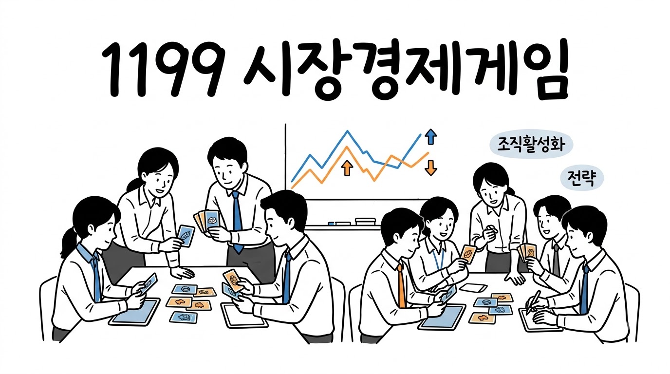 1199 시장경제게임이란? 전사 조직활성화 교육 후기 (T그룹 다차수 운영)